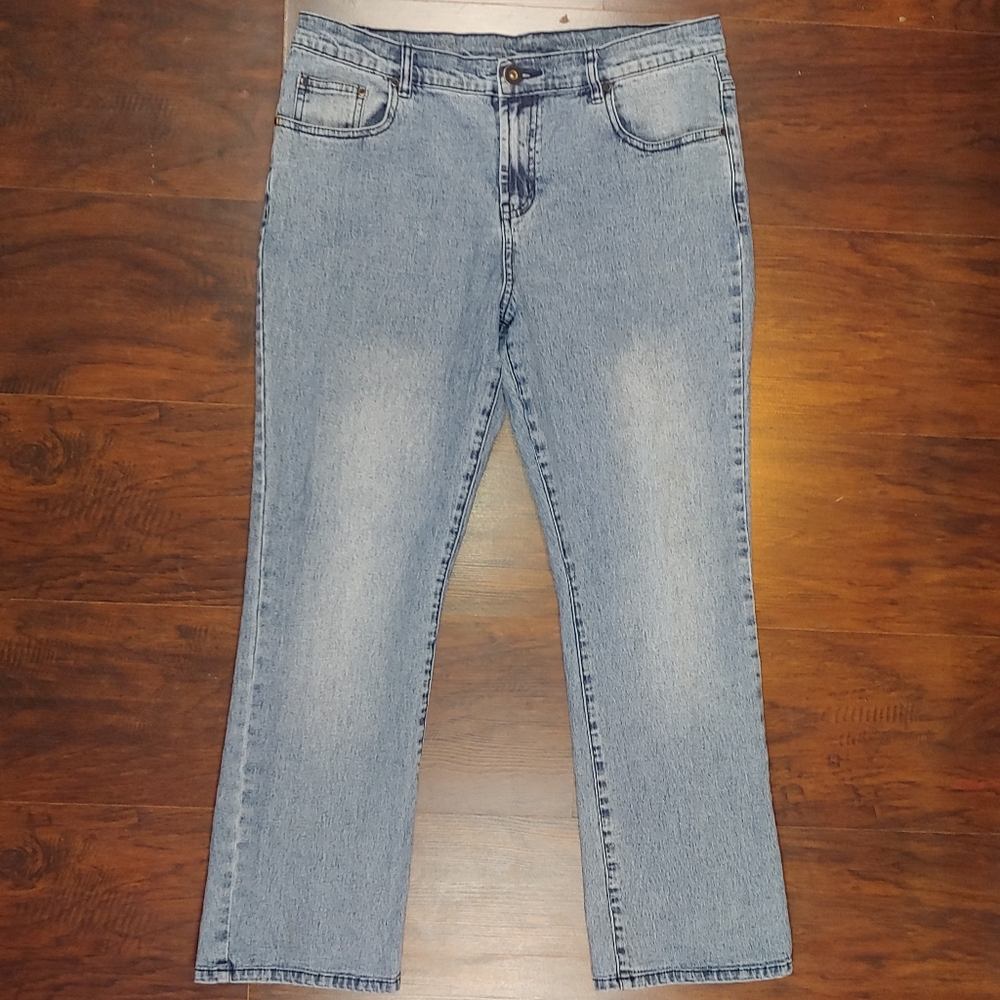 Stretch Acid Wash Jeans, Size 12P - Picture 2 of 6